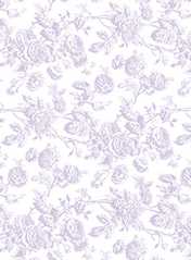 Dollhouse Miniature Wallpaper,  Tiffany, Lilac